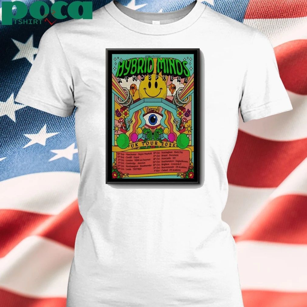 Hybrid Minds UK Tour 2025 Poster shirt