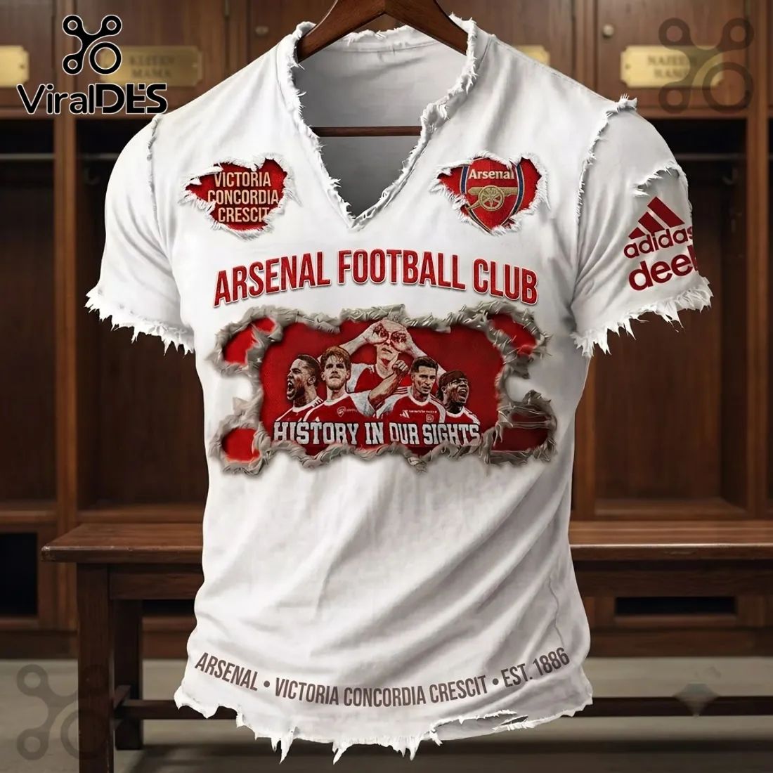 Arsenal Football Club Victoria Concordia Crescit Shirt