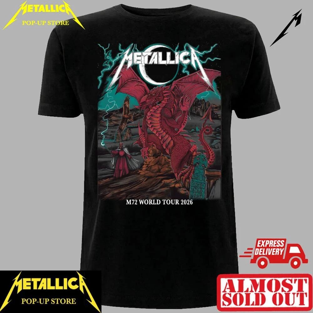 Metallica June 28 2026 Cardiff Concert Shirt – Exclusive Red Dragon Artwork