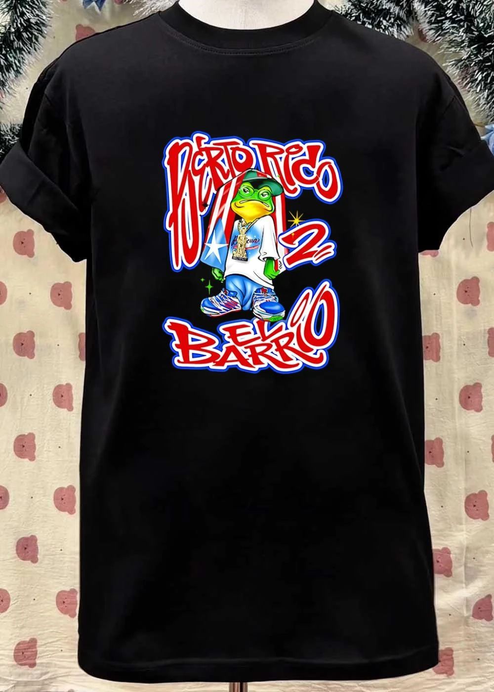 Puerto Rico El Barrio Frog Wearing Glasses shirt