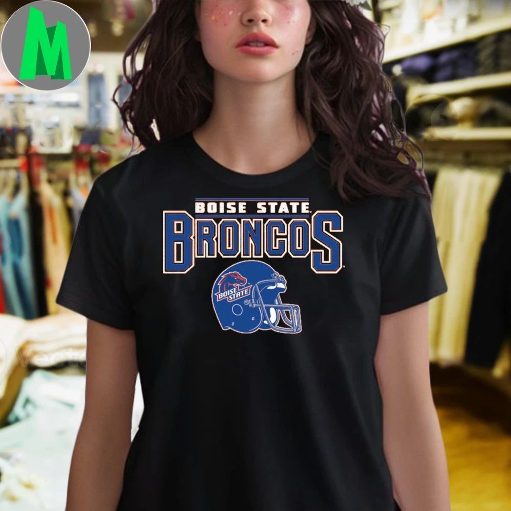Boise State Broncos Football Helmet Shirt