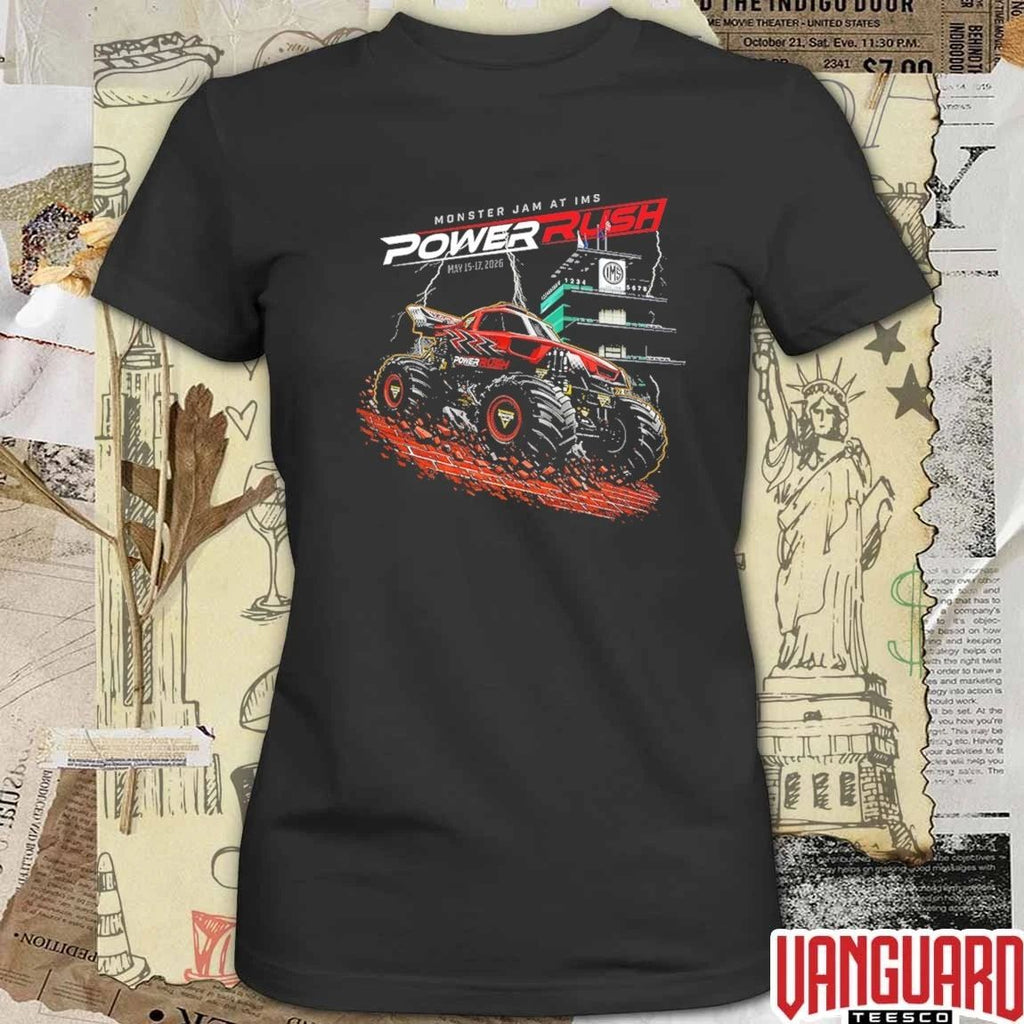 Monster Jam Pop Up Shop Tees At IMS Power Rush May 15-17 2026 Graphic t-shirt