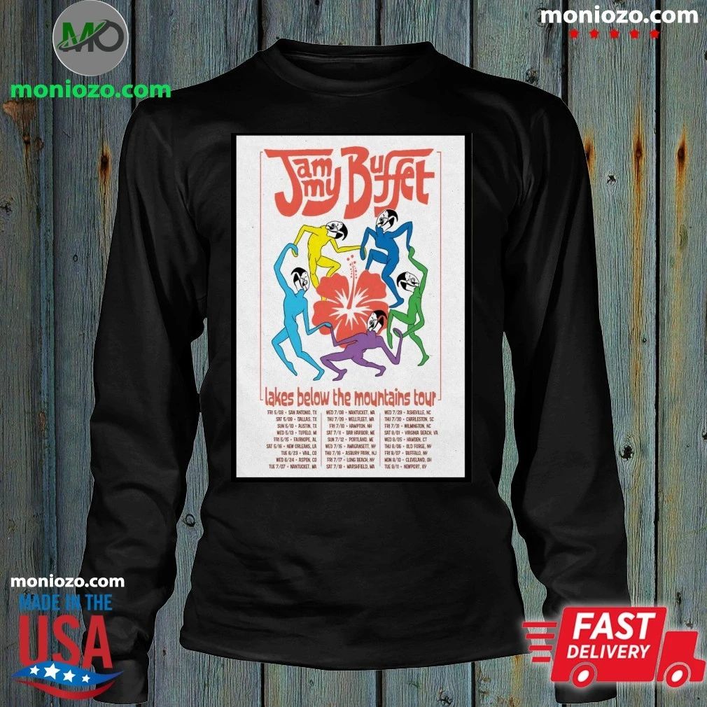 Original Jammy Buffet Lakes Below The Mountains 2026 Tour Poster T-Shirt