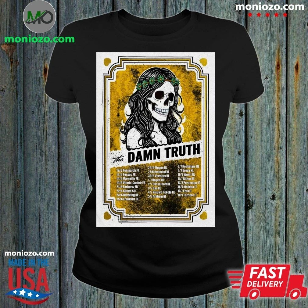 The Damn Truth Europe 2026 Tour Poster Shirt – Perfect Gift for Men & Women