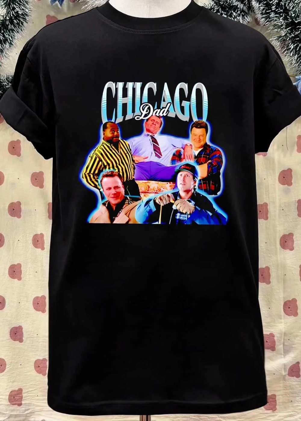 Chicago Dad Retro Cast Character Graphic shirt