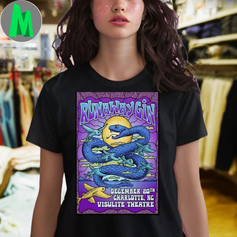 Original Runaway Gin 12.20.2025 Charlotte NC Poster Shirt