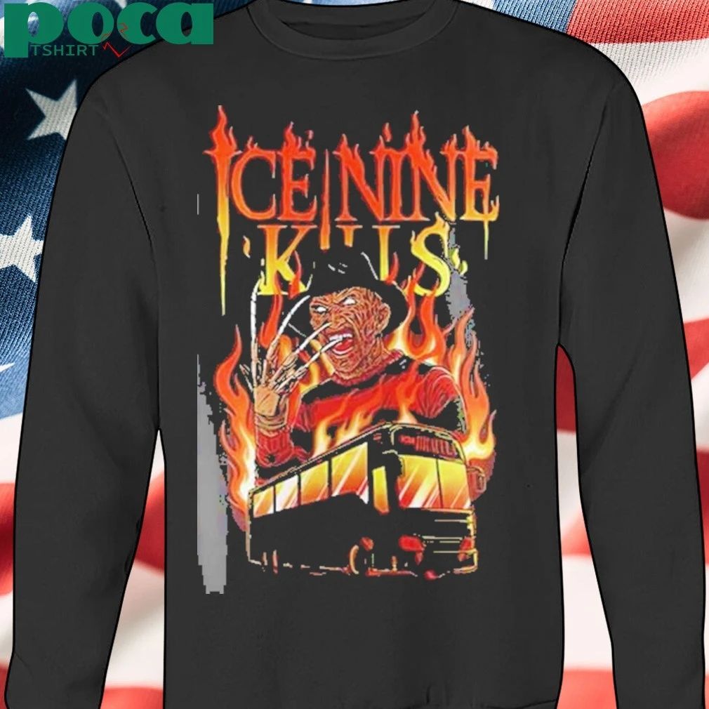 Boston Red Sox Ice Nine Kills Tour 2025 Freddy Krueger Baseball Jersey T-shirt
