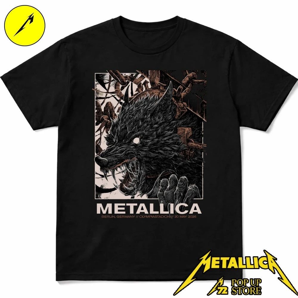 Metallica at Olympiastadion in Berlin, Germany, on May 30, 2026 Poster T-Shirt