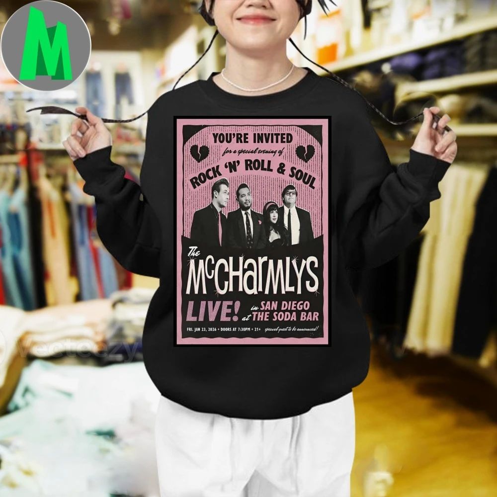 Original The Mccharmlys San Diego Ca Jan 23 2026 Poster Shirt