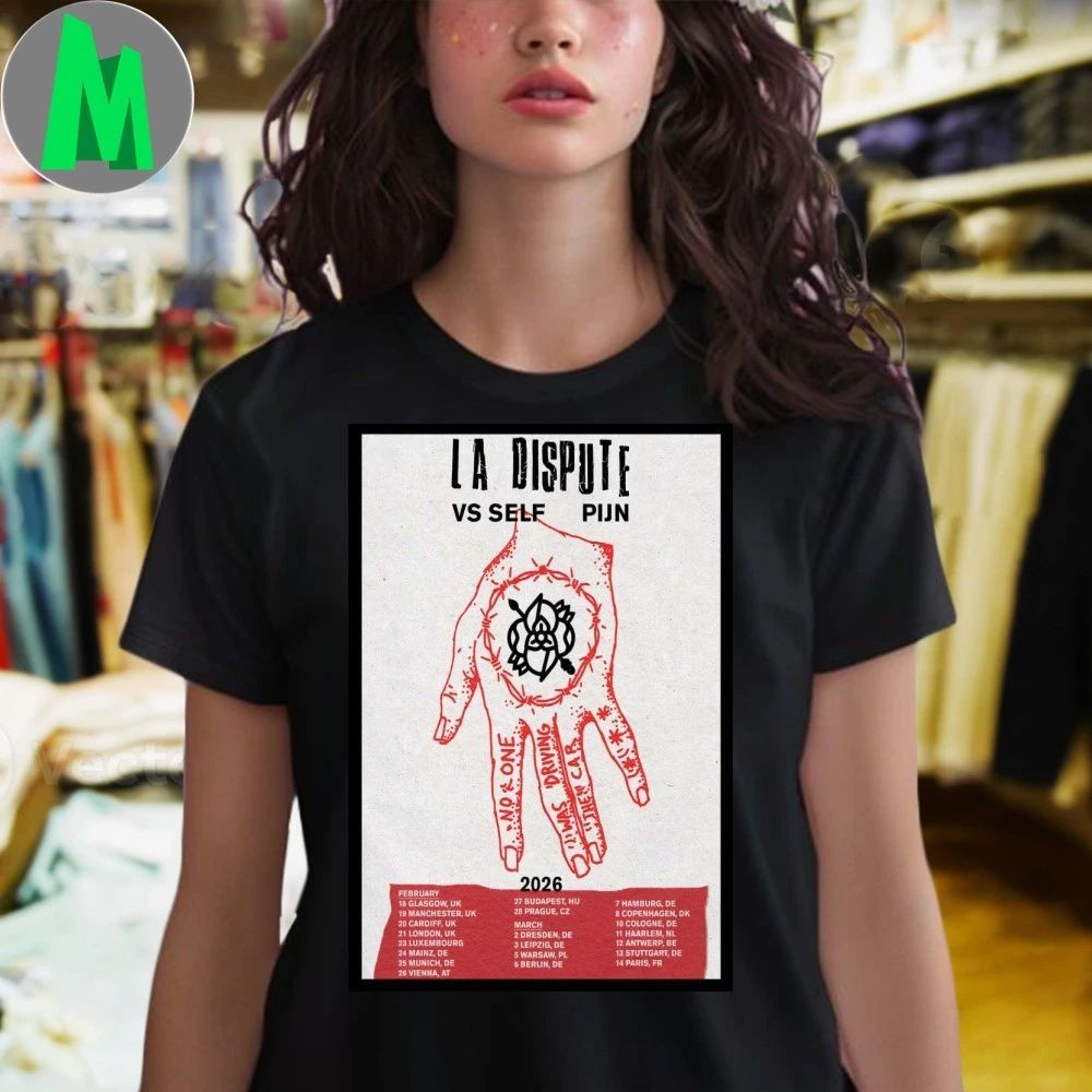 Tour La Dispute Vs Self US and Pijn UK La Dispute Poster Shirt