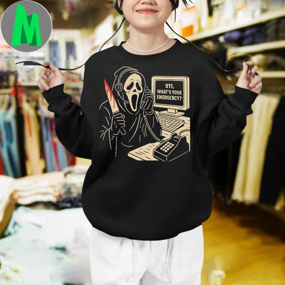 Ghostface 911 Call Halloween Shirt