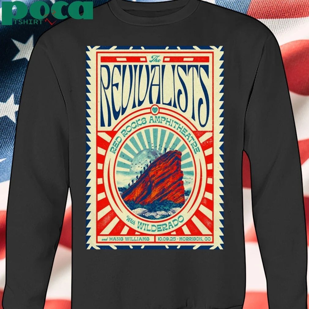 The Revivalists Oct 9 2025 Red Rocks in Morrison CO Poster T-shirt