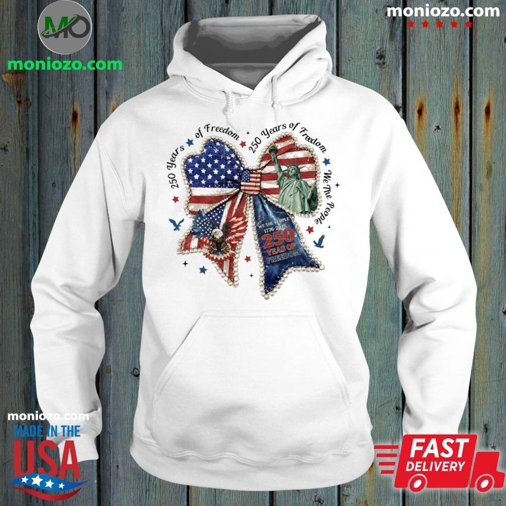 Patchwork coquette 250 years of freedom america flag shirt