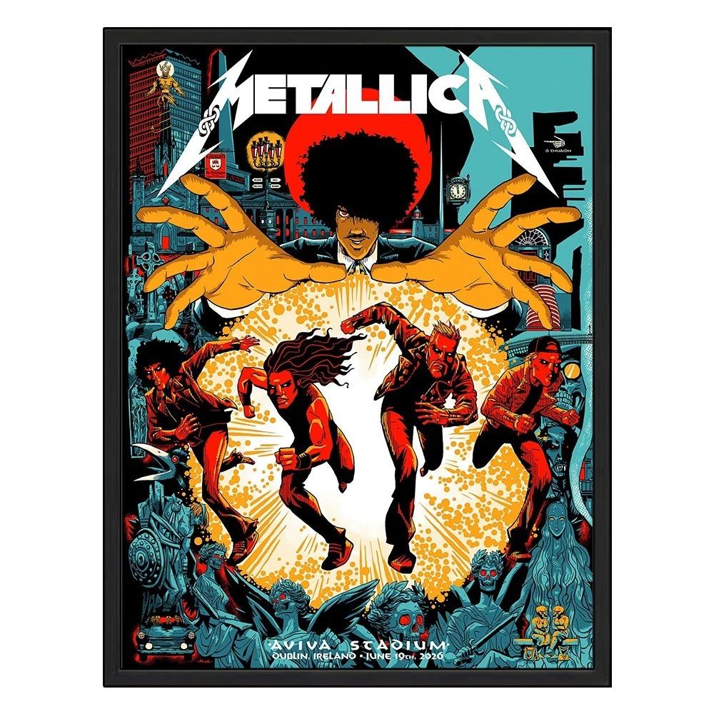Metallica M72 Dublin Ireland Night 1 Poster – June 19 at Aviva Stadium – Setlist Back Print