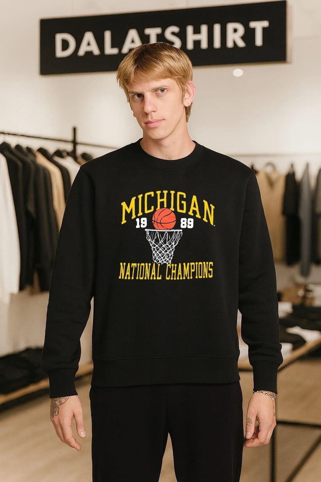 Michigan 1989 National Championship baseball shirt