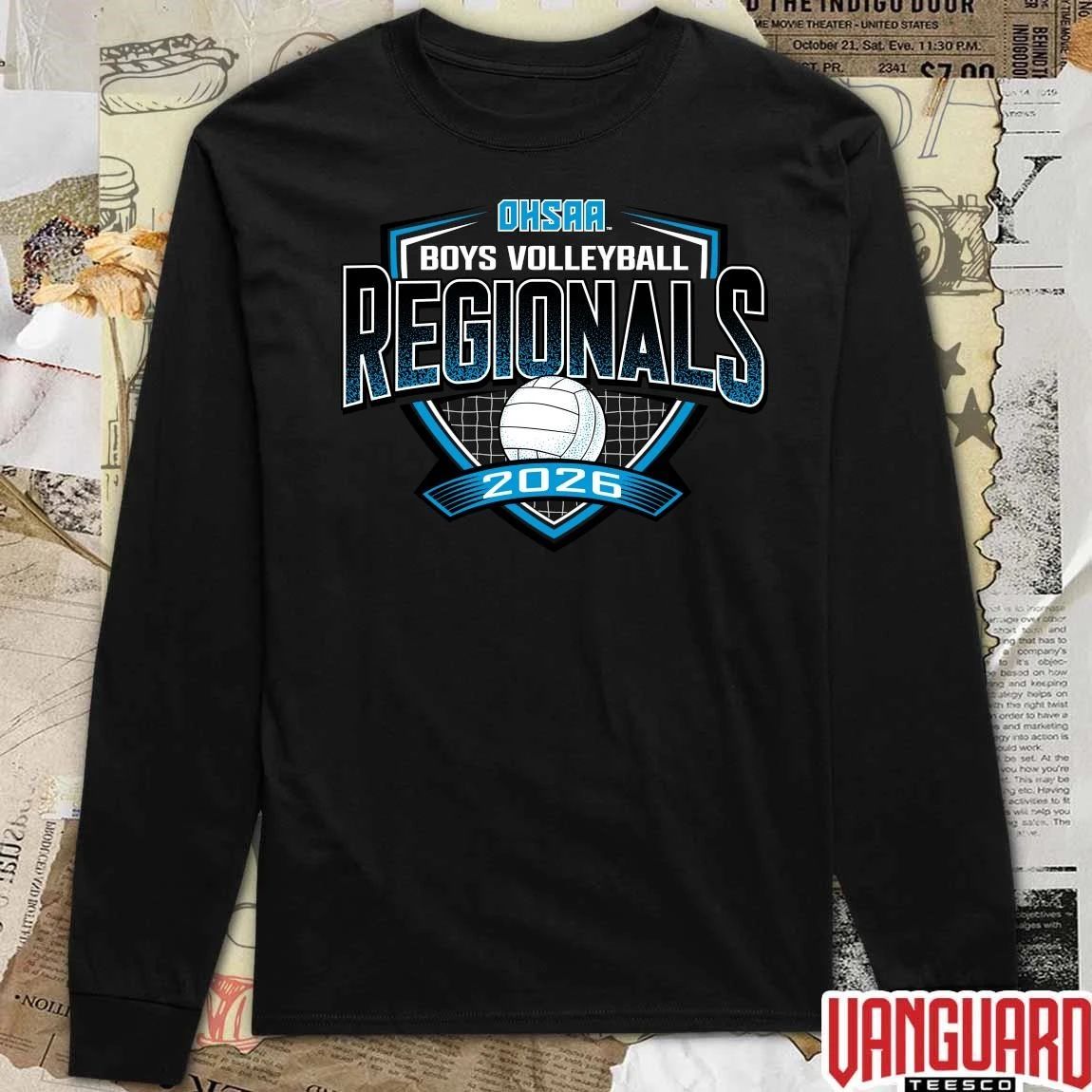 2026 OHSAA Boys Volleyball Regionals Pop Up Shop t-shirt