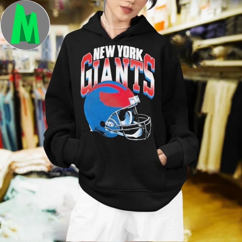 Original New York Giants Gradient Helmet Hot Shirt