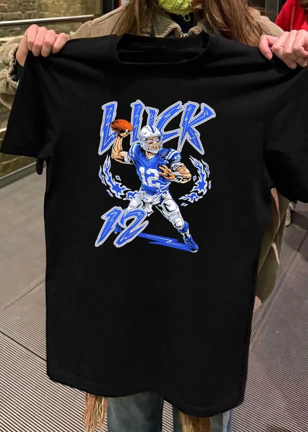 Luck 12 football quarterback player shirt