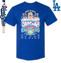 Los Angeles Dodgers 2025 National League Champions Back 2 Back Signatures Shirt