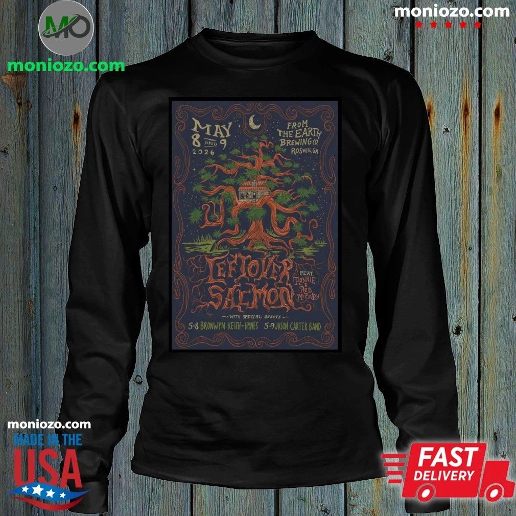 Original Leftover Salmon Roswell GA 5 8-5 9 2026 Poster Shirt