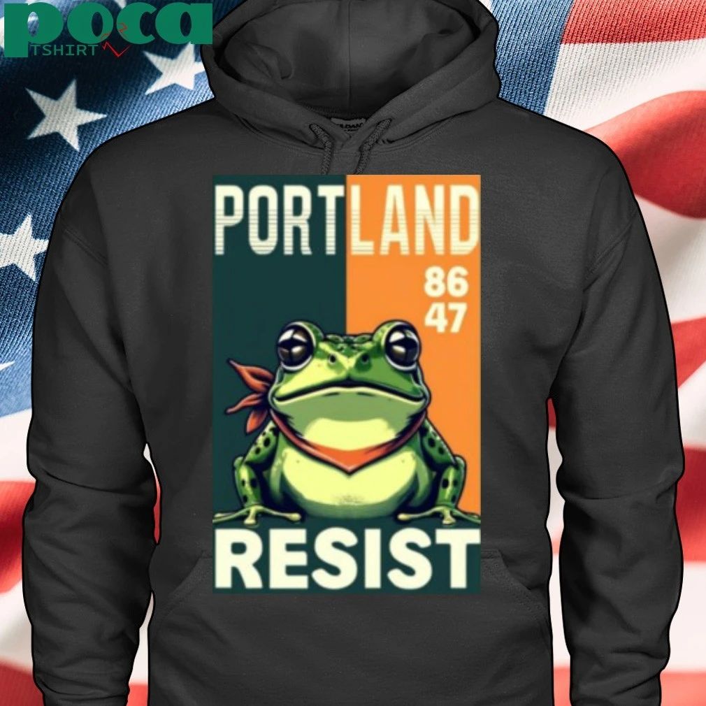 Portland -Frog-protest 86 47 Portland Frog 2025 T-shirt