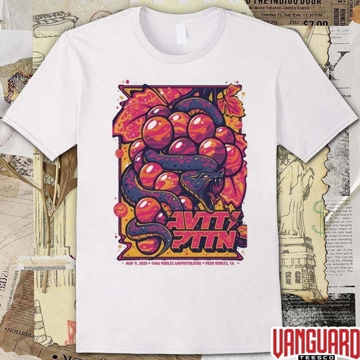 The Avett Brothers Vina Robles Amphitheatre Paso Robles CA May 9 2026 t-shirt
