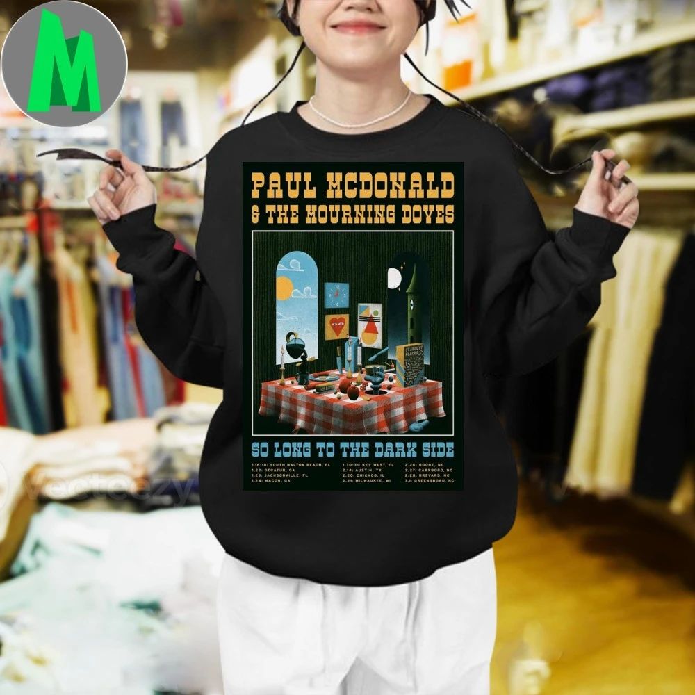 Original Poster Paul Mcdonald & The Mourning Doves Tour Jan + Feb 2026 Poster T-Shirt