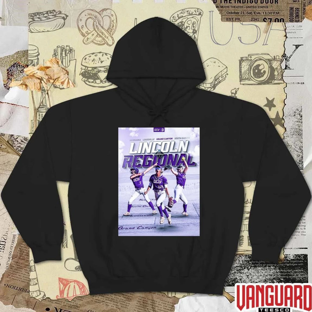 Grand Canyon University 2026 NCAA Softball Tournament Lincoln Regional Lincoln, Nebraska Poster t-shirt