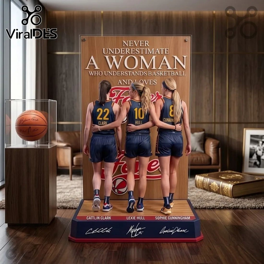 Indiana Fever Caitlin Clark Lexie Hull Acrylic Plaque