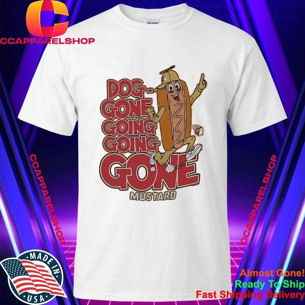 Cleveland Guardians Dog Gone Going Going Gone Mustard Shirt