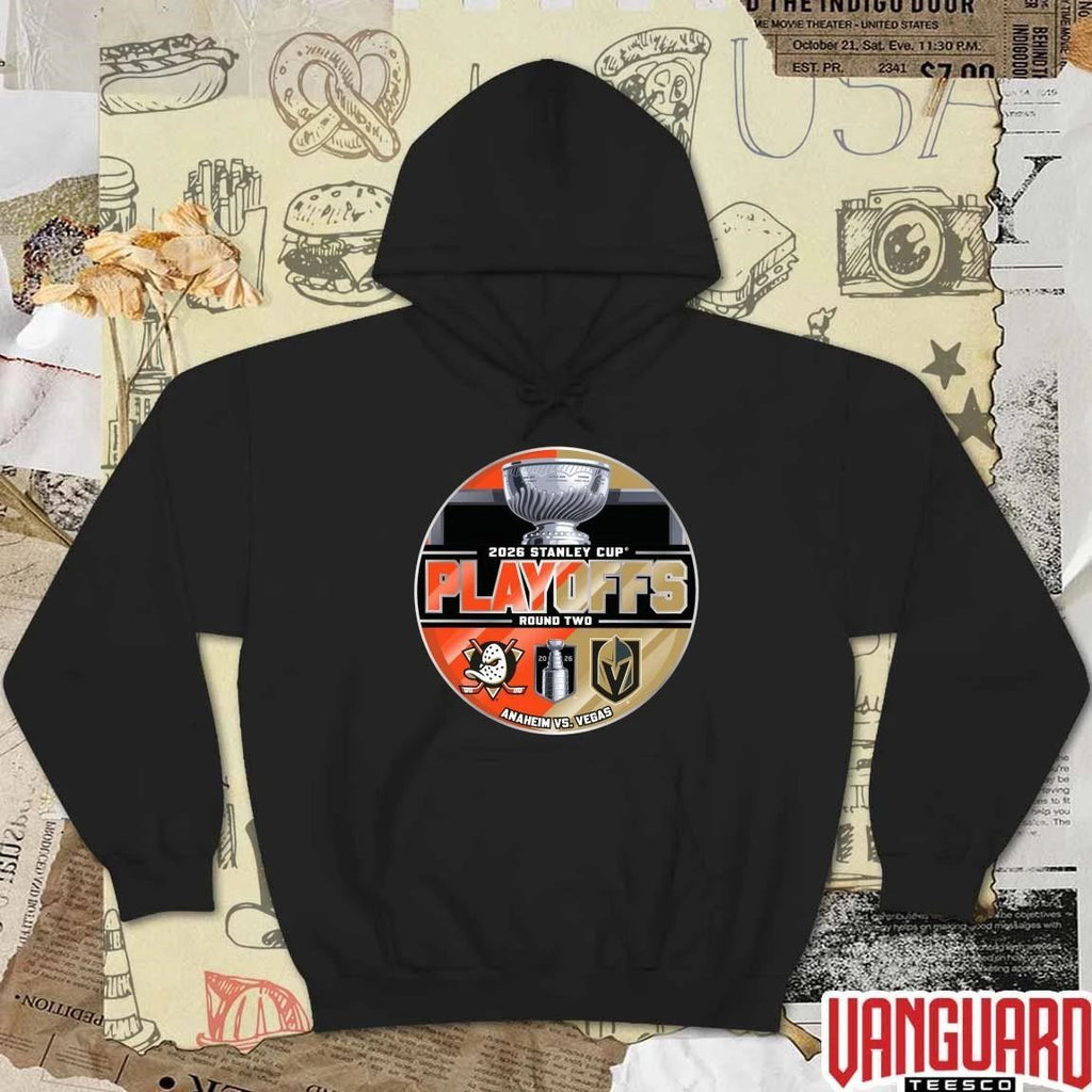 Vegas Golden Knights vs. Anaheim Ducks Inglasco 2026 Stanley Cup Playoffs Second Round Dueling Match-Up t-shirt