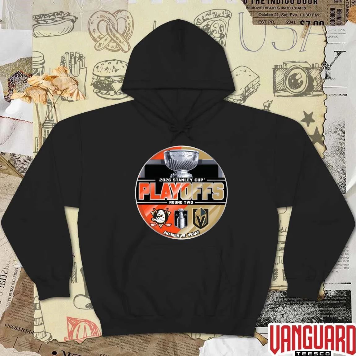 Vegas Golden Knights vs. Anaheim Ducks Inglasco 2026 Stanley Cup Playoffs Second Round Dueling Match-Up t-shirt