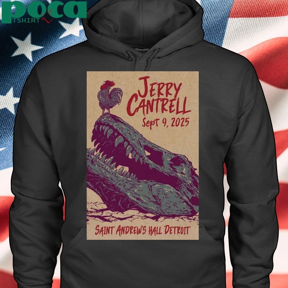 Jerry Cantrell Fall Tour 2025 Detroit, MI Poster T-shirt