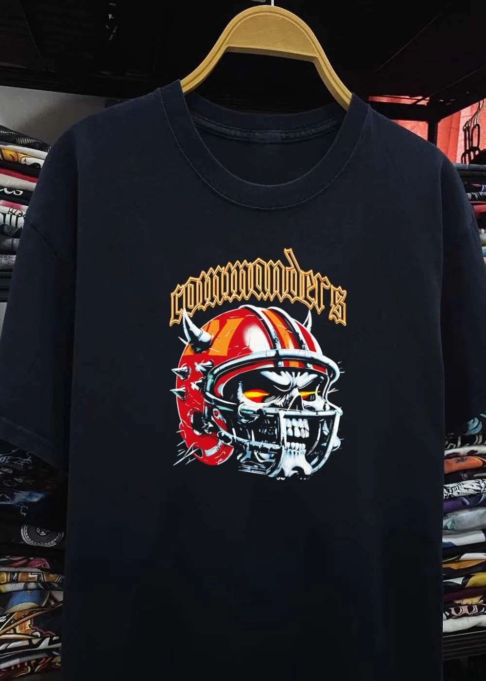 Commanders Skull Helmet T-Shirt