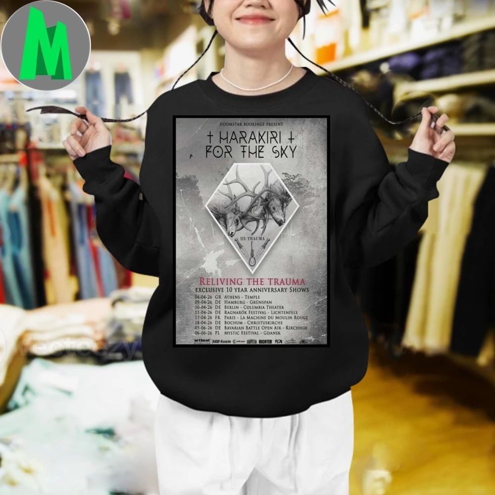 Harakiri For The Sky Exclusive 10th anniversary Shows 2026 Poster Shirt