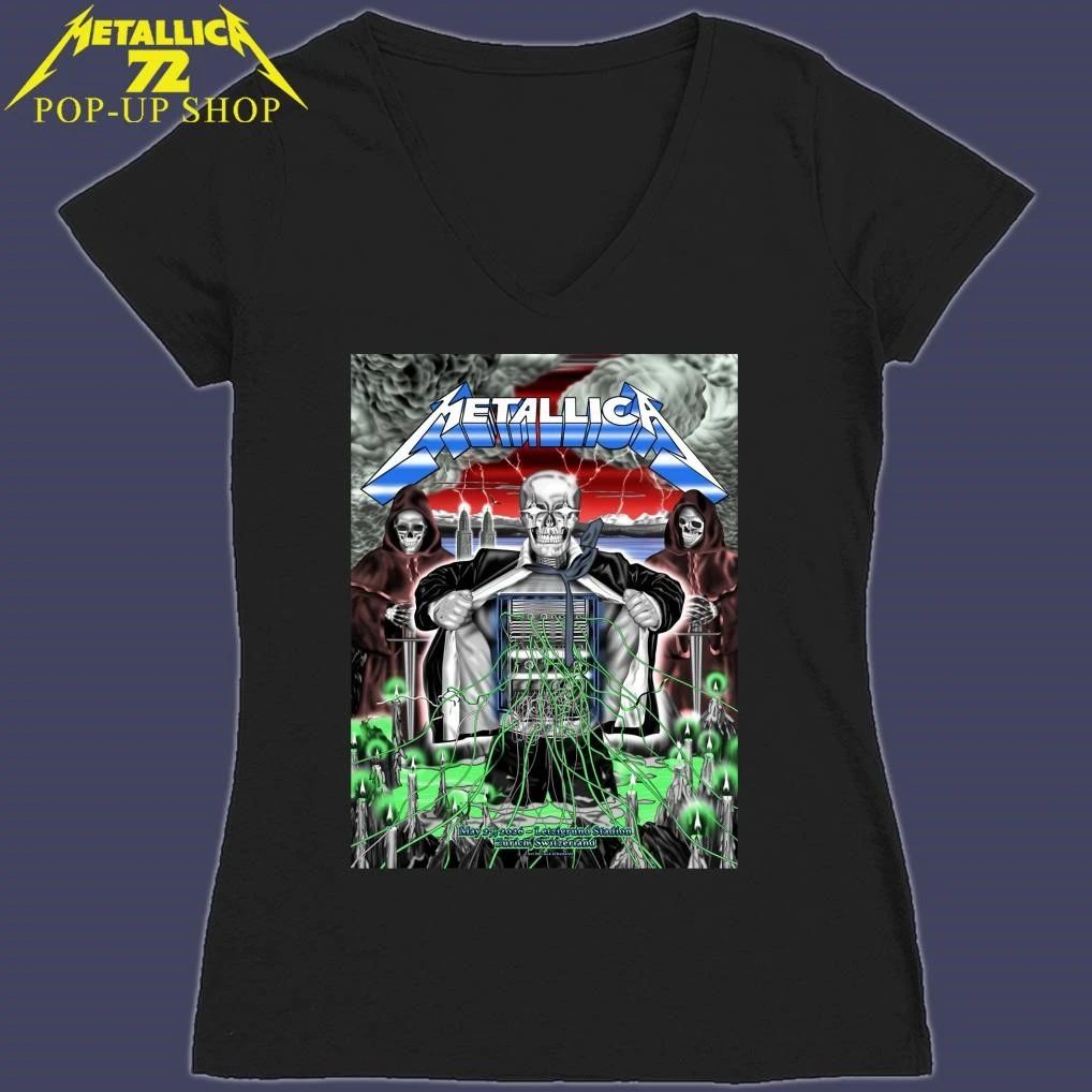 Metallica M72 World Tour May 27 2026 Zurich Switzerland Art By Luca Schenardi T-Shirt
