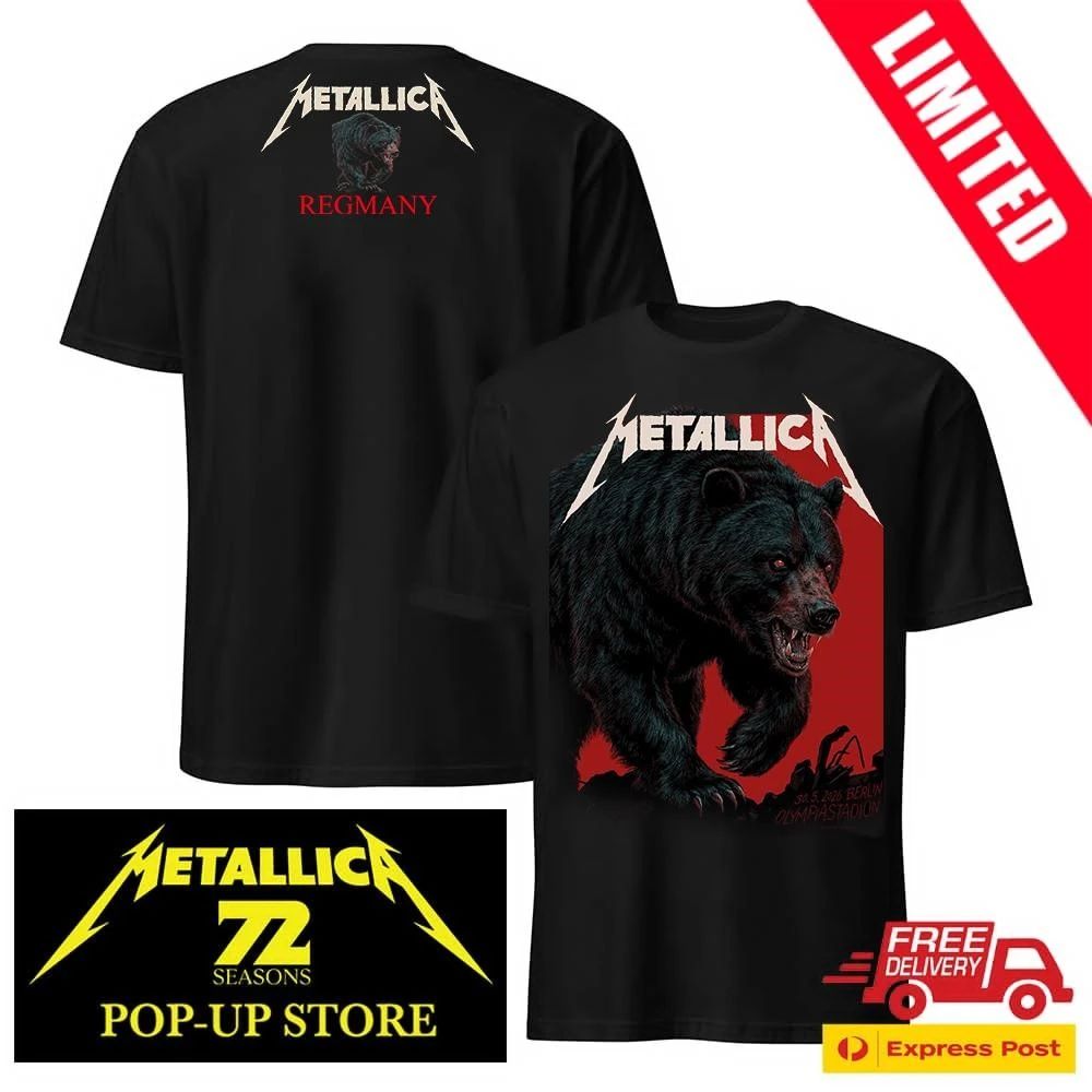 Metallica Berlin Pop-Up Store Exclusive Bear Shirt Philip Janta