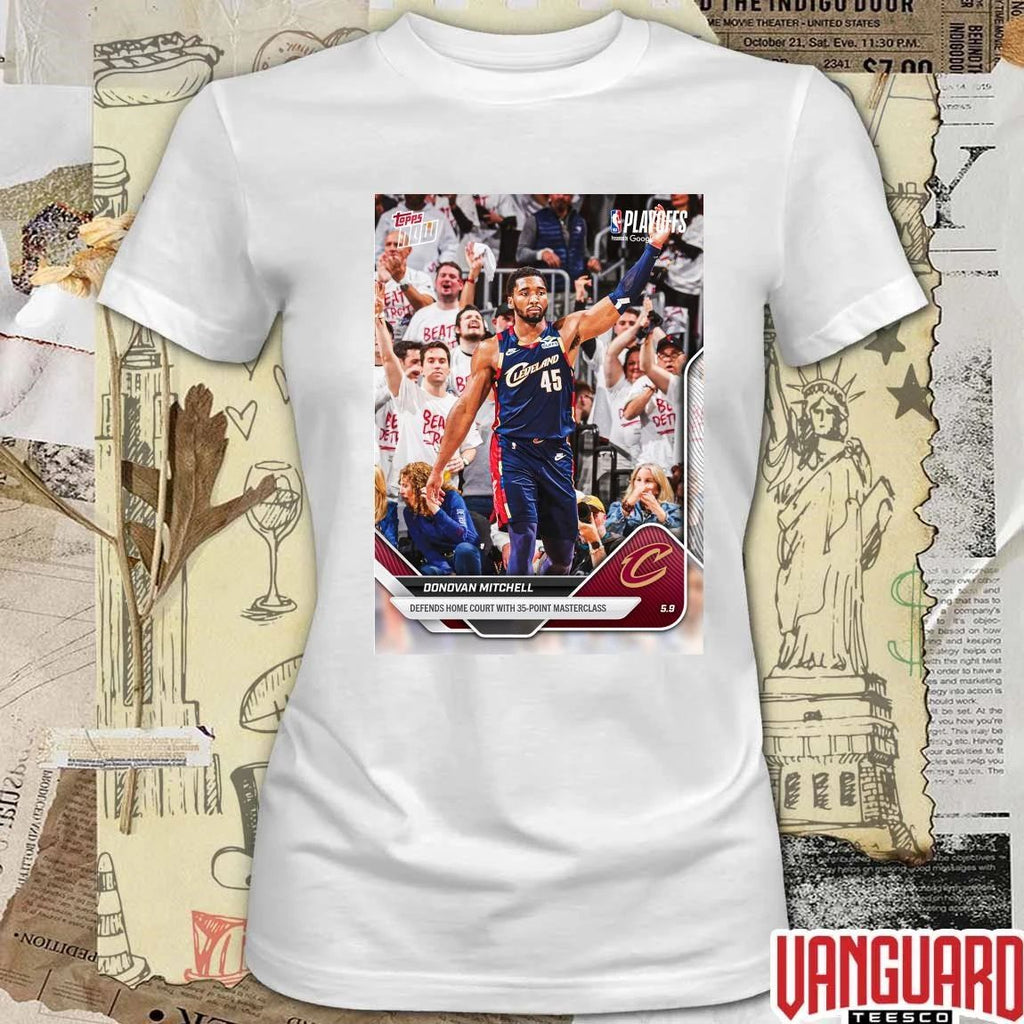 Donovan Mitchell Defends Home Court With 35-Point Masterclass – 2025-26 NBA Topps NOW t-shirt