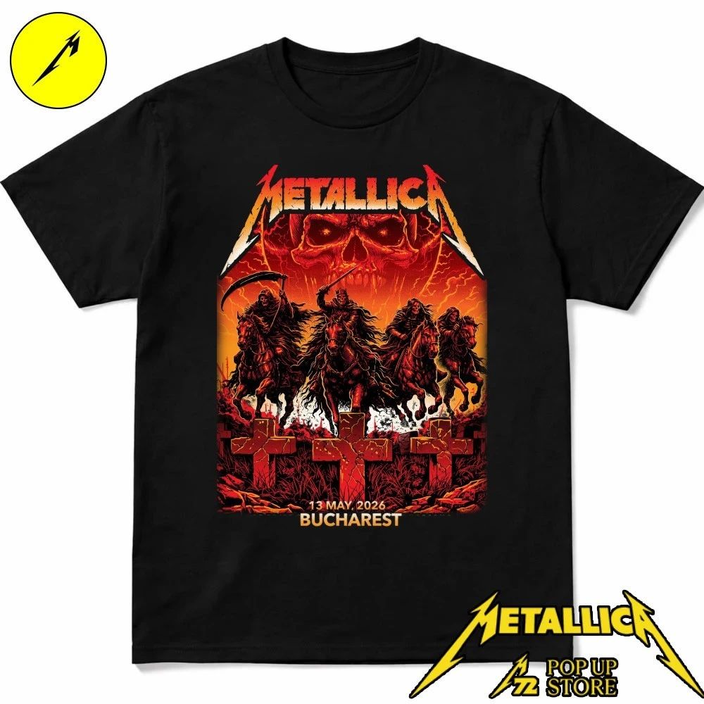 Metallica M72 Bucharest For Arena Națională in Bucharest Romania on May 13 2026 T-Shirt