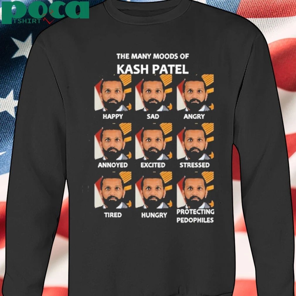 The Many Moods Of Kash Patel T-shirt