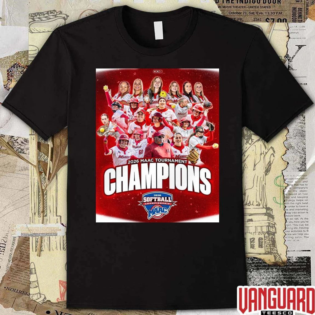 Marist Softball 2026 MAAC Tournament Champions Poster t-shirt