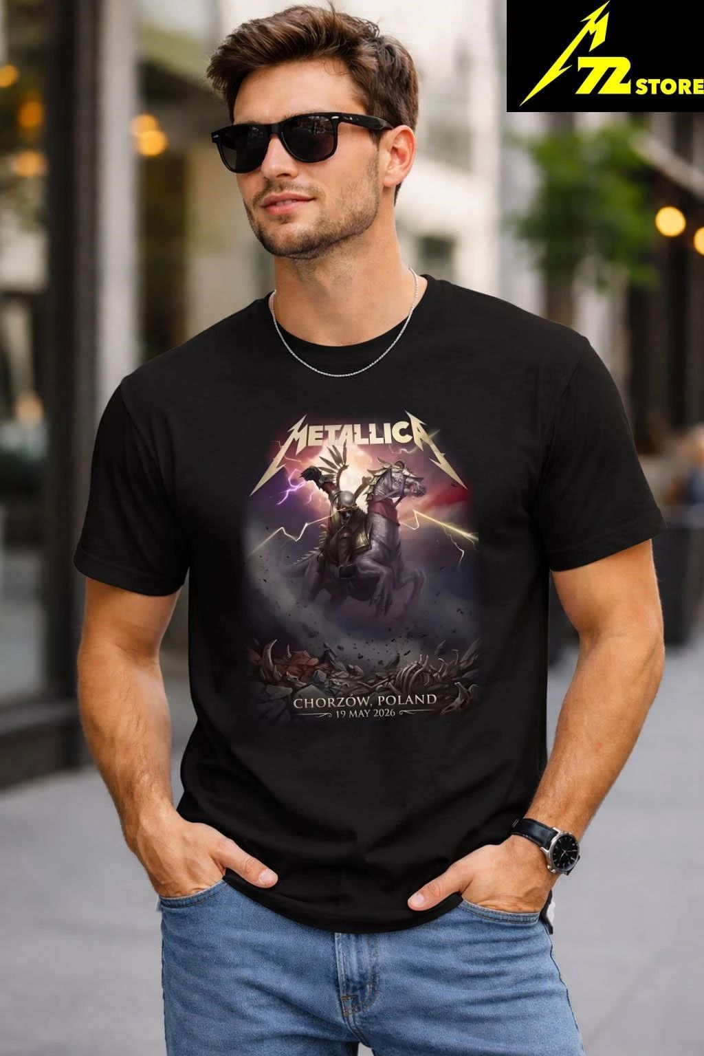 Metallica M72 2026 Stadion Slaski Chorzow Poland Shirt