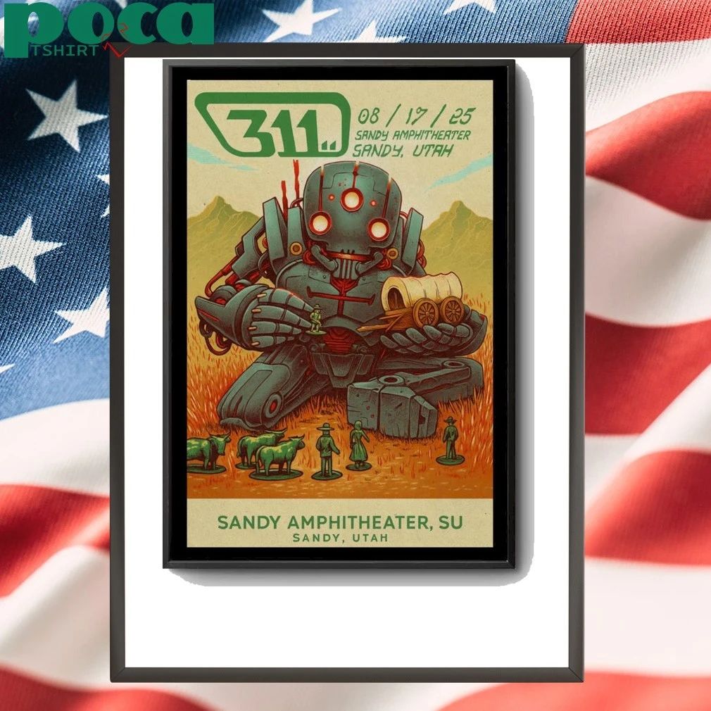 The 311 Concert Salt Lake City, Utah Aug 17 2025 Poster shirt