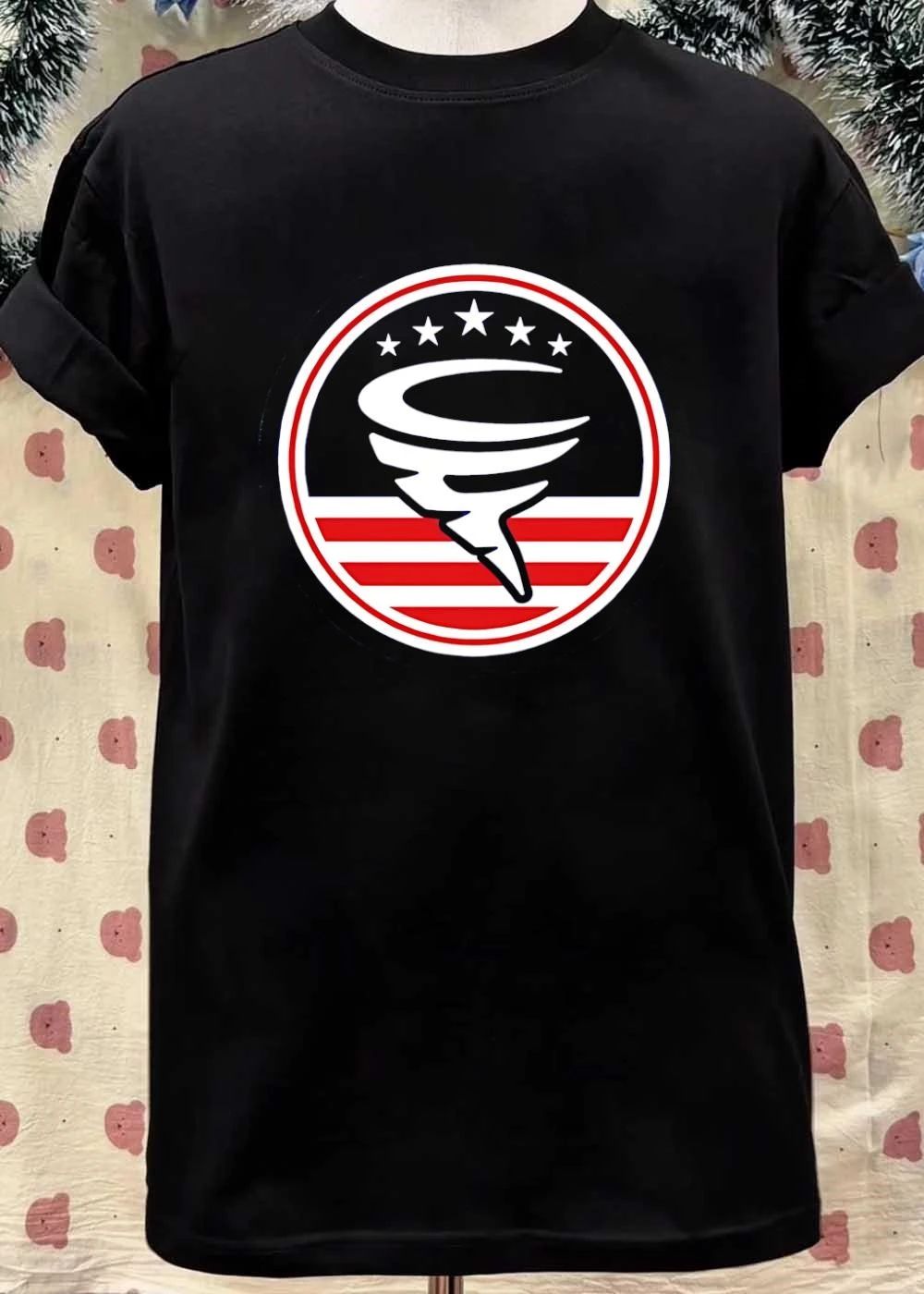 American Flag Cyclone Stars Stripes Shirt