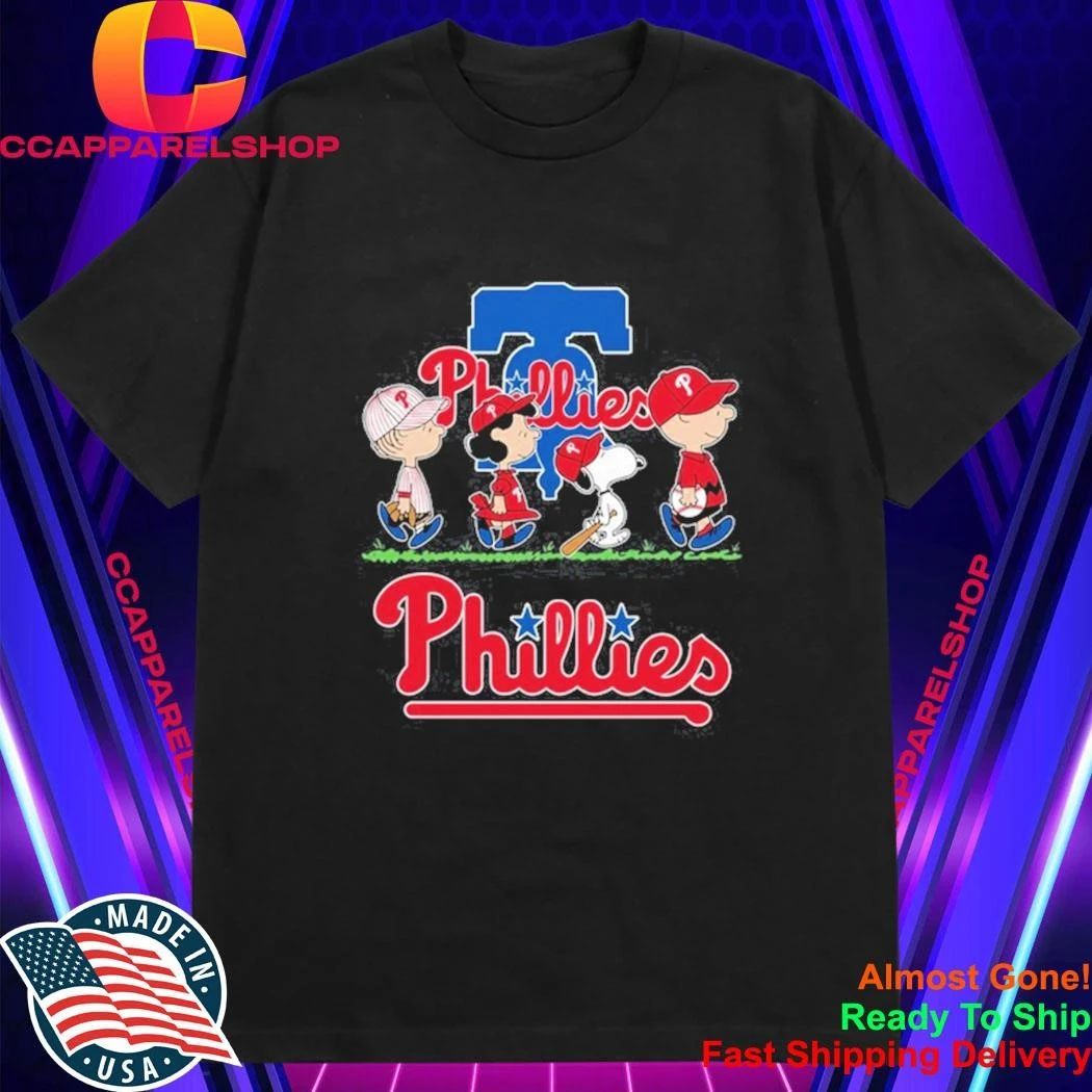 Peanuts characters Philadelphia Phillies abbey road Shirt