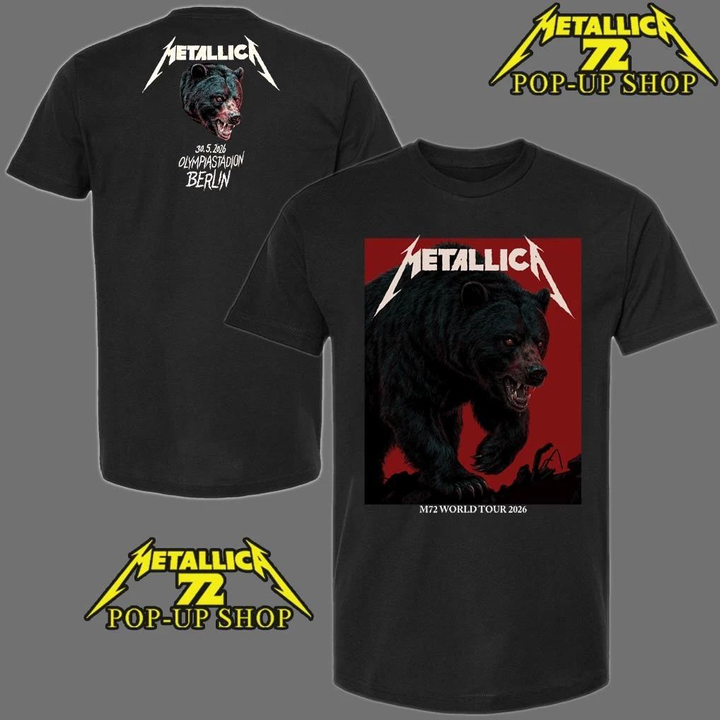 Metallica M72 Berlin World Tour Mai 30, 2026 Design Art By Janta Limited T-Shirt