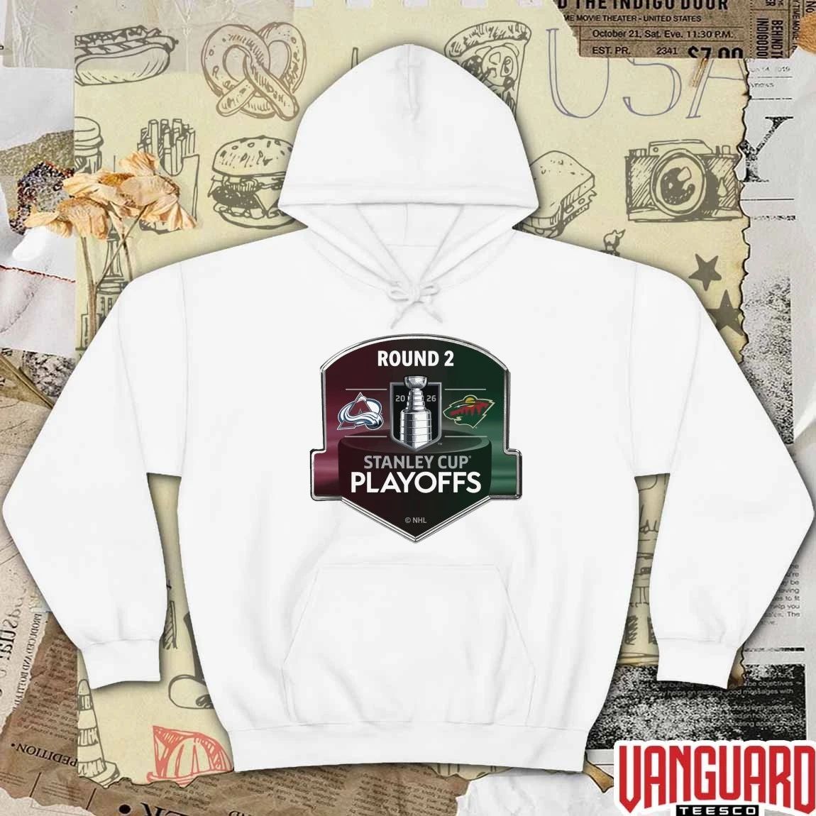 Colorado Avalanche 2026 Stanley Cup Playoffs Round 2 Matchup Pin NHL Hockey t-shirt