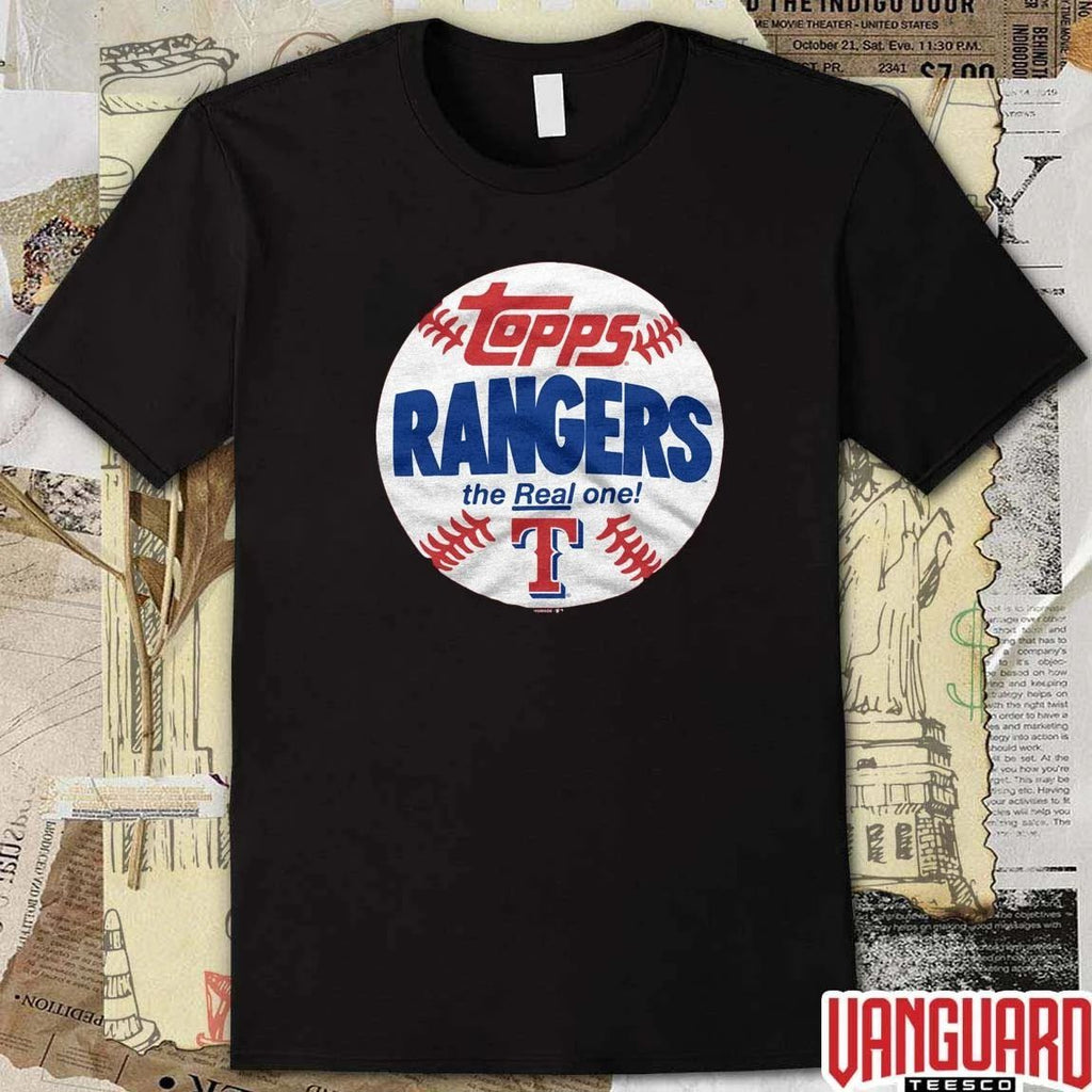 Texas Rangers MLB 2026 x Topps Baseball The Real One t-shirt