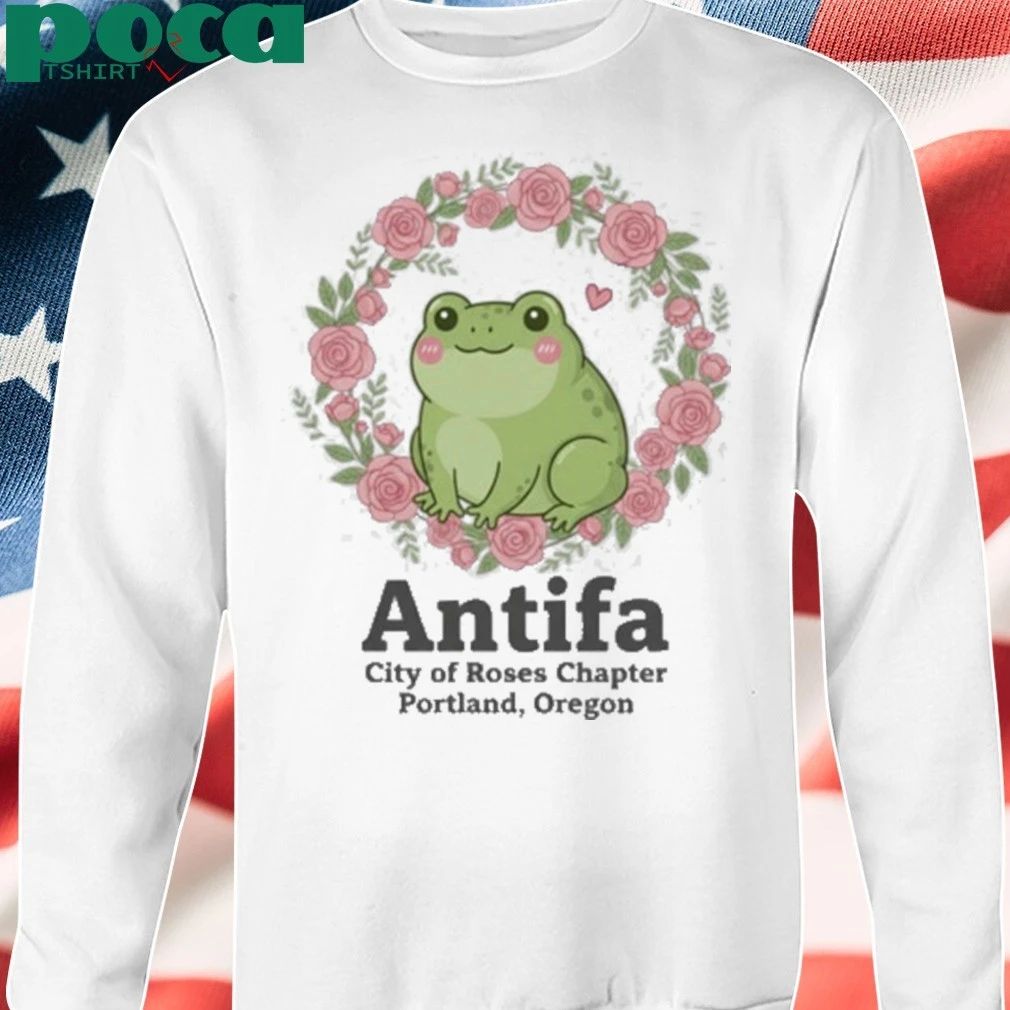 Portland Frog Protest Antifa City of Roses Chapter Portland, Oregon T-Shirt