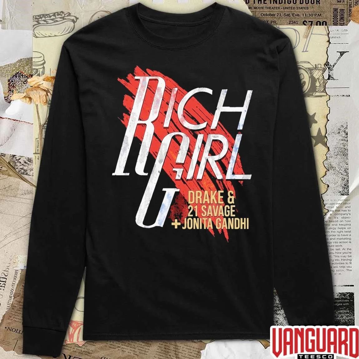 The Boys Jack Quaid Hughie Camp­bell Rich Girl Daryl Hall John Oates Drake & 21 Savage Jonita Gandhi t-shirt